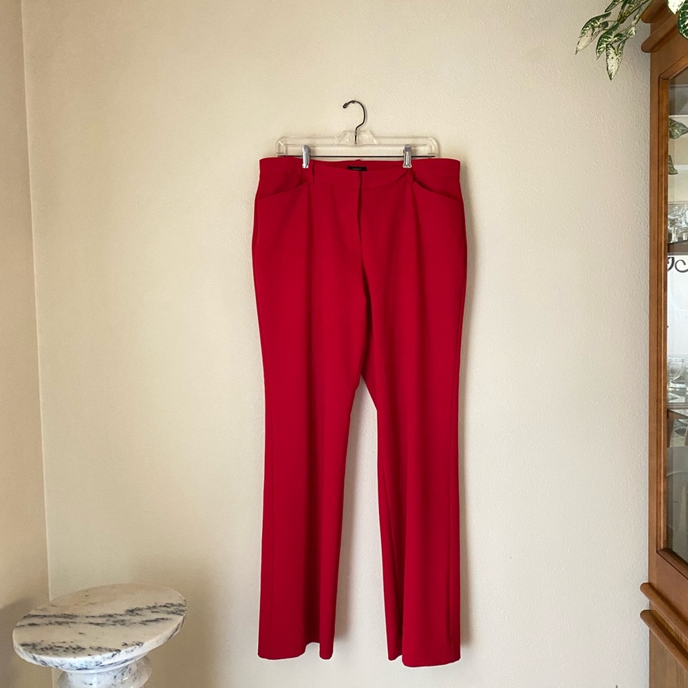 Red dress pants